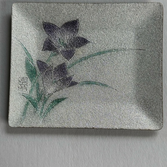 MCM Tutanka 5 pc cloisonné enamel trays • STUNNING • excellent condition • Japan - Picture 6 of 14